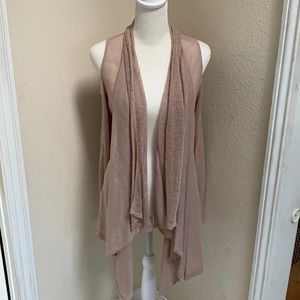 Moon & Meadow Dusty Rose Linen Vest (Size S)